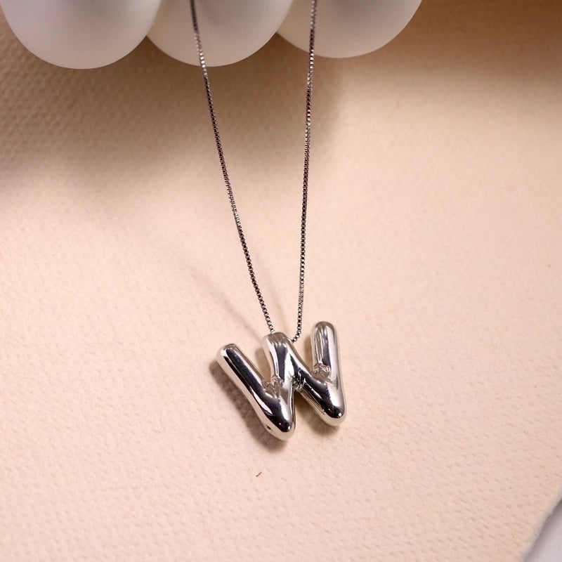 Vintage Style Letter Copper Plating Pendant Necklace