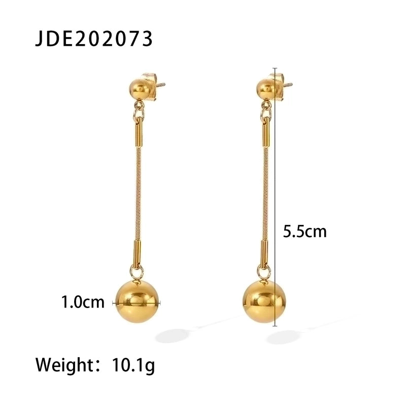 Casual Classic Style Geometric 304 Stainless Steel Plating Rings Earrings Necklace