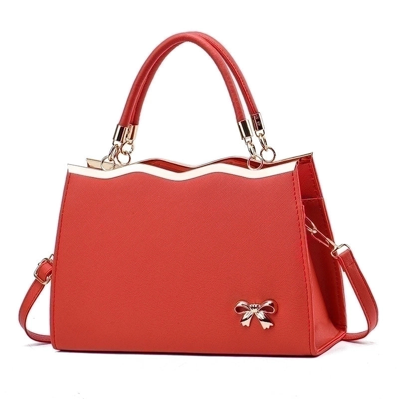 Women's Large All Seasons Pu Leather Basic Handbag