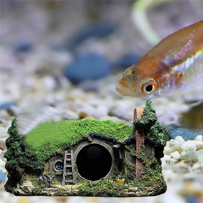 Resin Castle Ornament For Aquarium