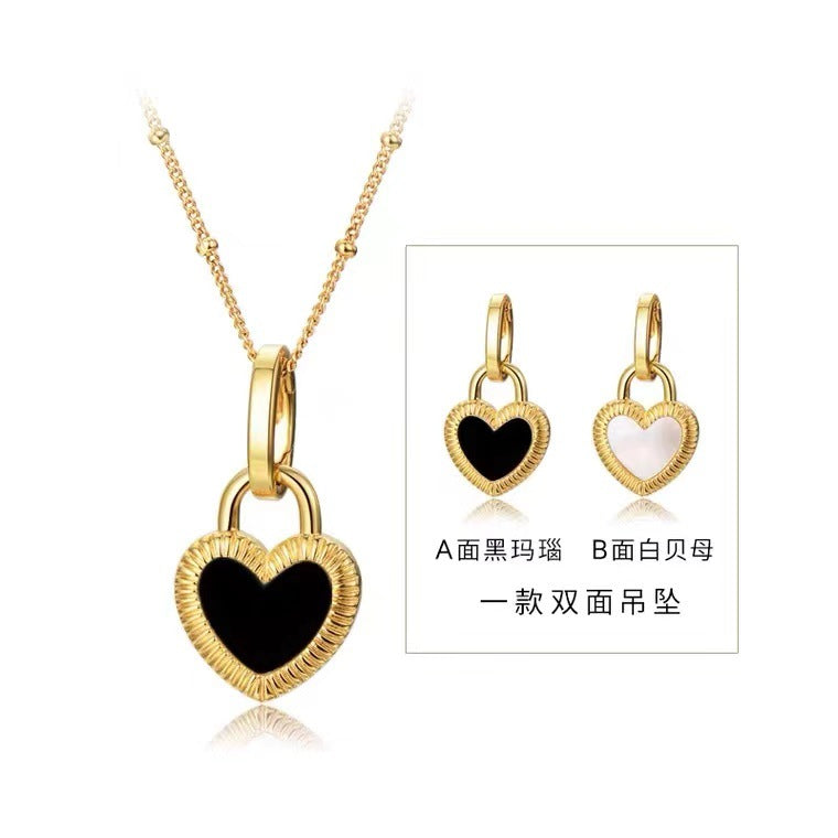 Geometric Titanium Steel 18K Gold Plated Necklaces