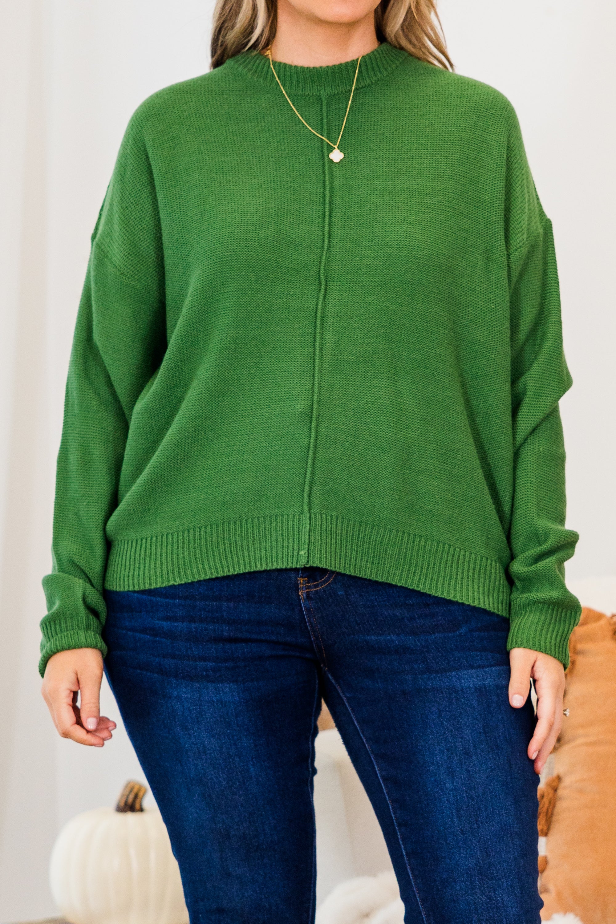 Work This Out Sweater. Green