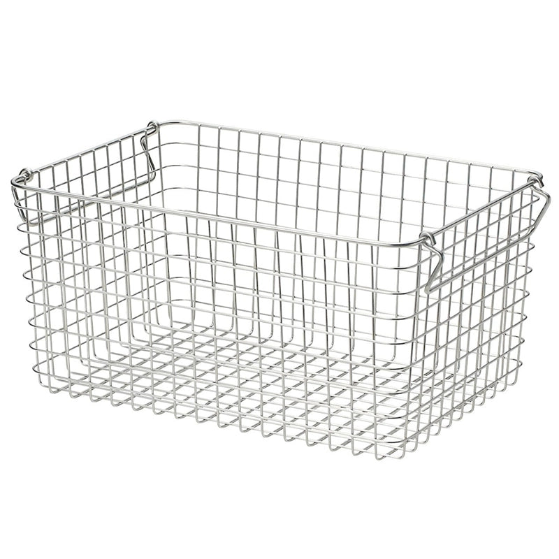 Minimalist Solid Color 304 Stainless Steel Storage Basket