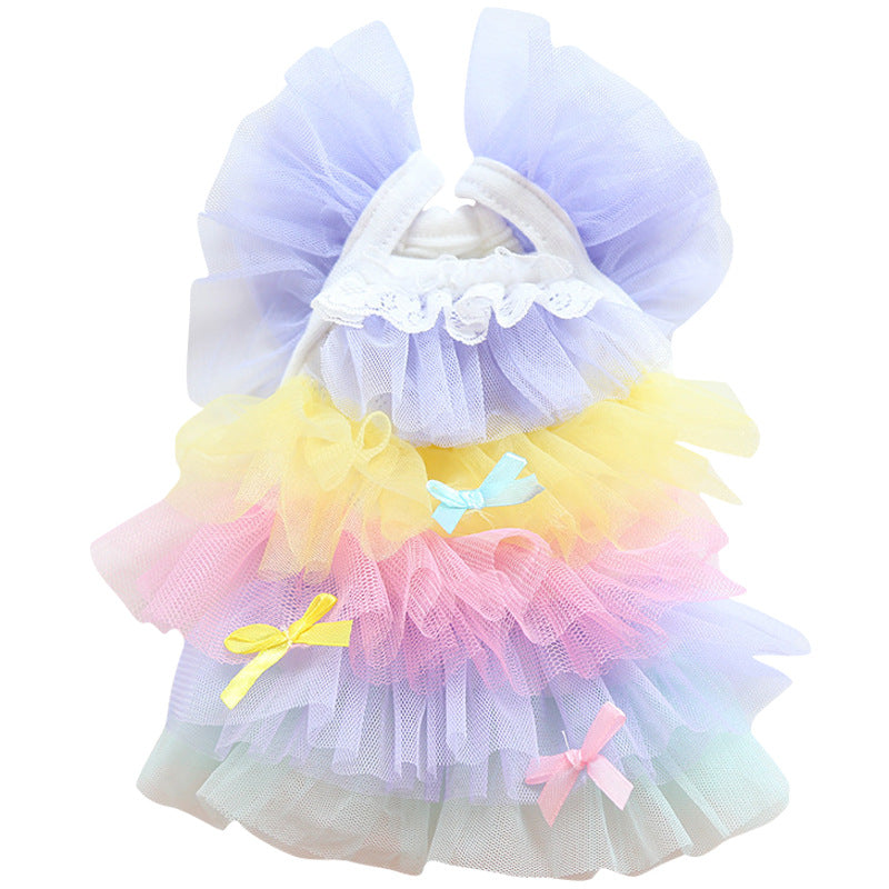 Multi-Color Layered Dog Cat Princess Dress