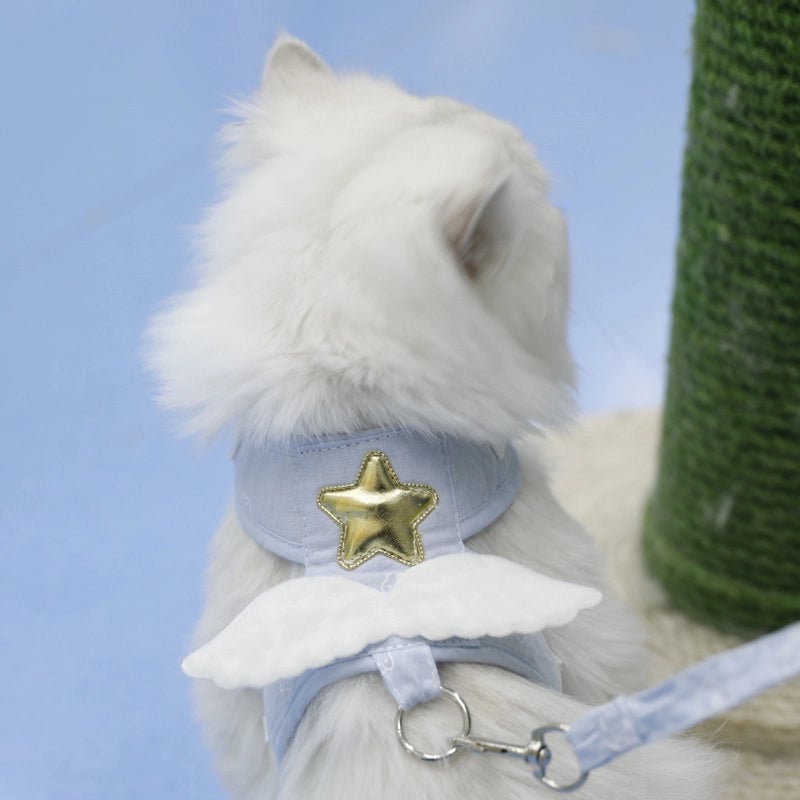 Angel Wings Cat Leash Vest Style Dog Leash Puppy Outdoor Walking Anti-escape Pet Supplies