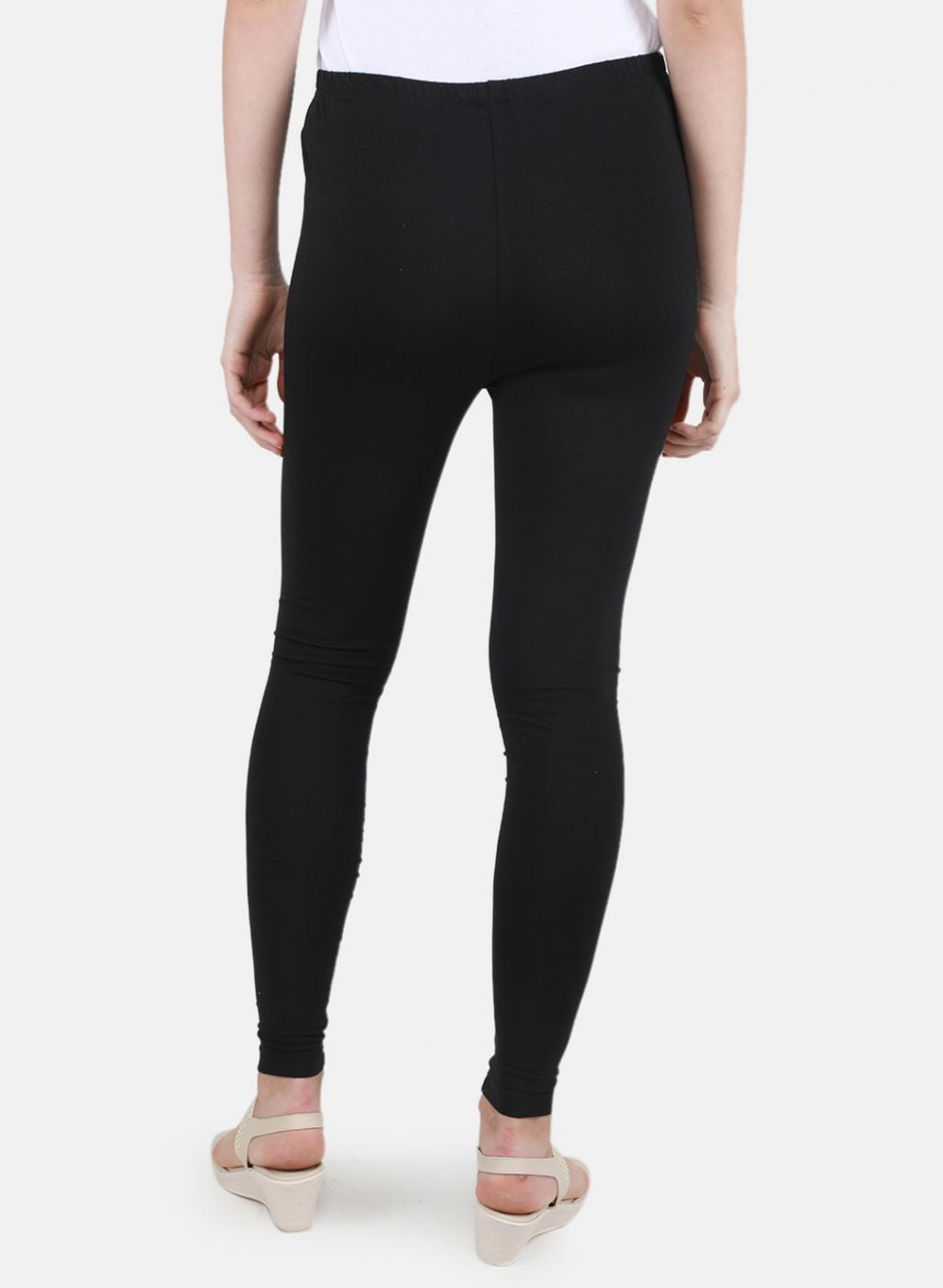 Women Black Solid Legging