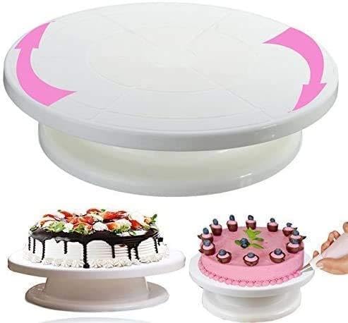 360° Cake Decorating Turntable. Pro-Bake Rotating Cake Stand