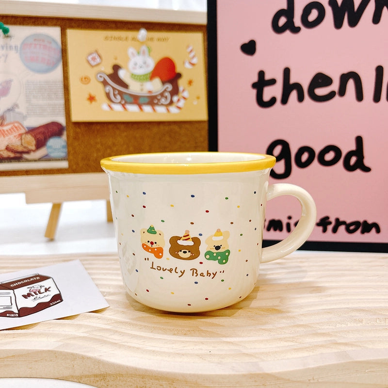 Casual Vacation Cartoon Ceramics Water Bottles 1 Piece