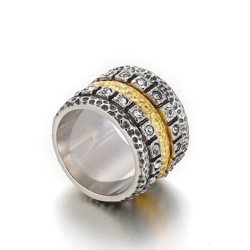 Titanium Steel 18K Gold Plated Fashion Plating Geometric
