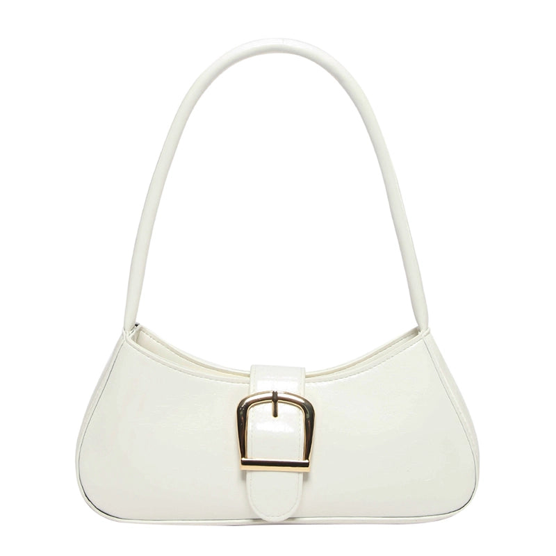 Women's Pu Leather Solid Color Streetwear Square Zipper Shoulder Bag