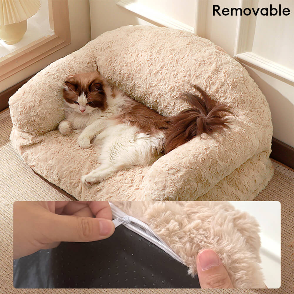 Cozy Full Support Warm Removable Washable Dog & Cat Sofa Bed