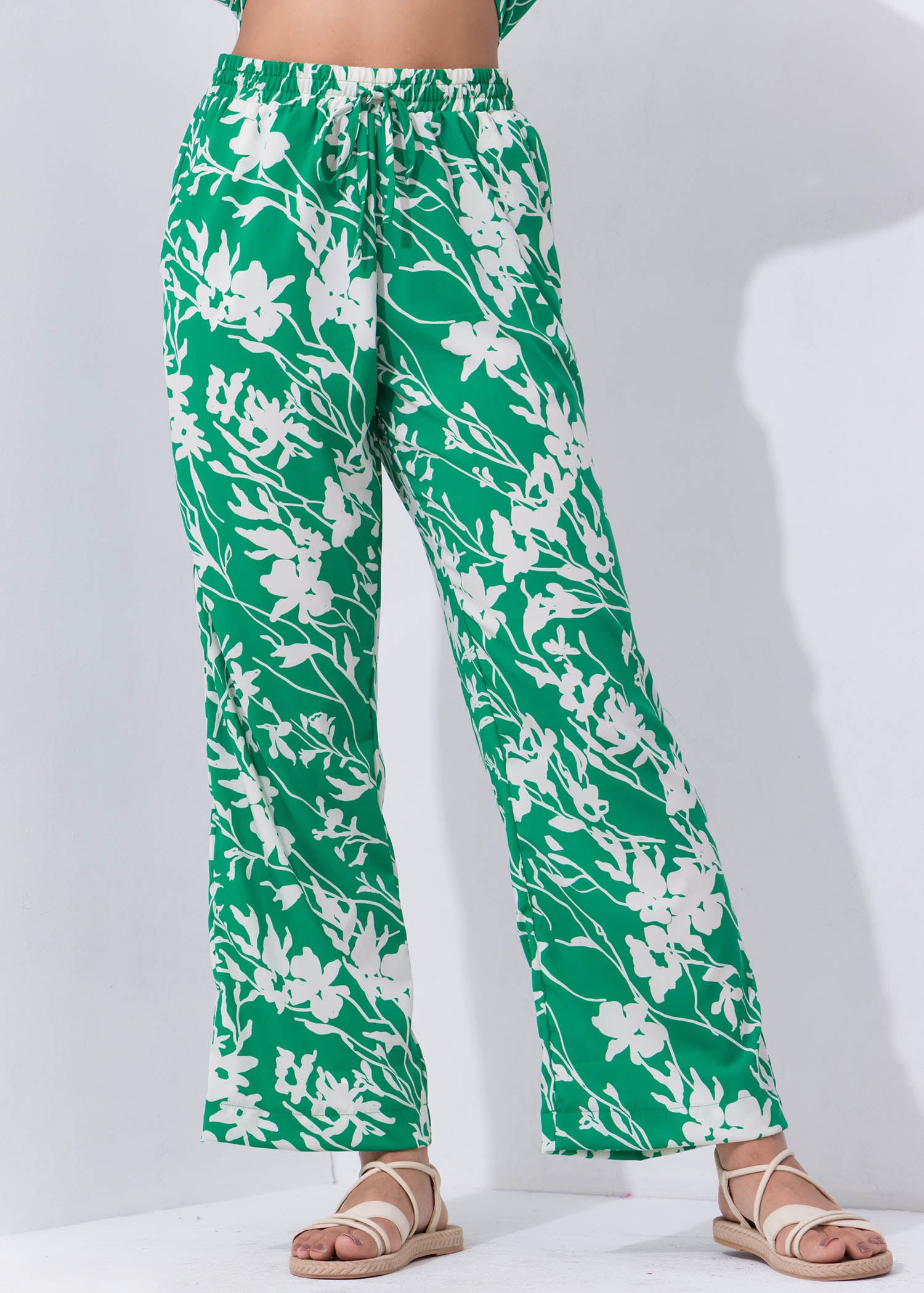 Printed Draw Cord Pant