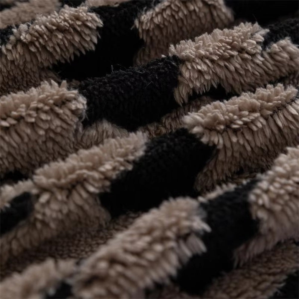 Houndstooth Plush Sofa Cover