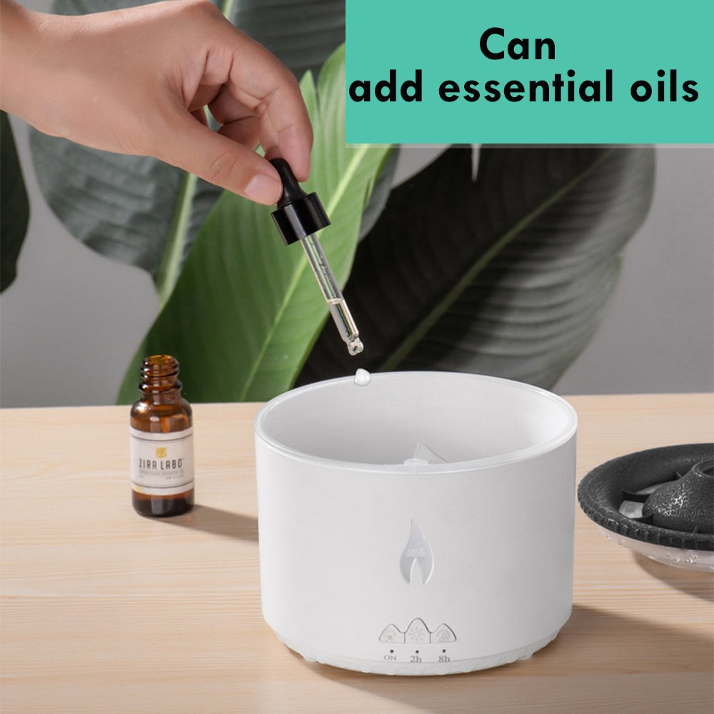 New creative ultrasonic essential oil humidifier. Volcano aromatherapy