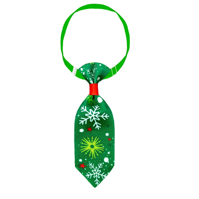 Christmas Polyester Christmas Santa Claus Snowman Snowflake Pet Accessories
