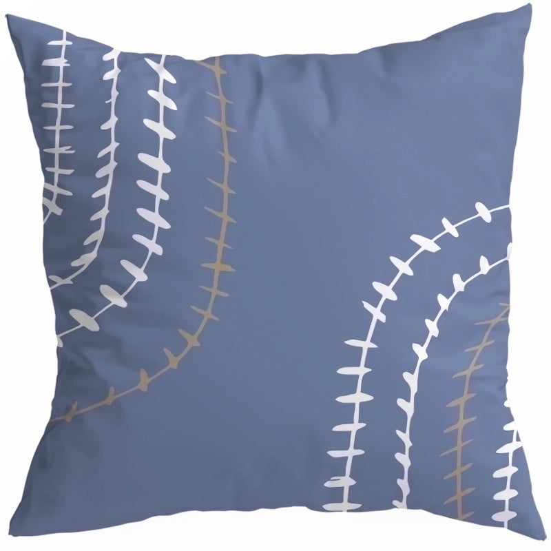 Exaggerated Modern Style Artistic Geometric Color Block Fibre Peach Skin Pillow Cases