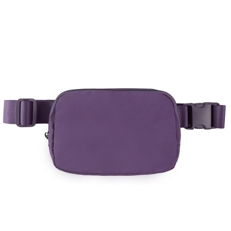 Women's Sports Solid Color Nylon Waist Bags