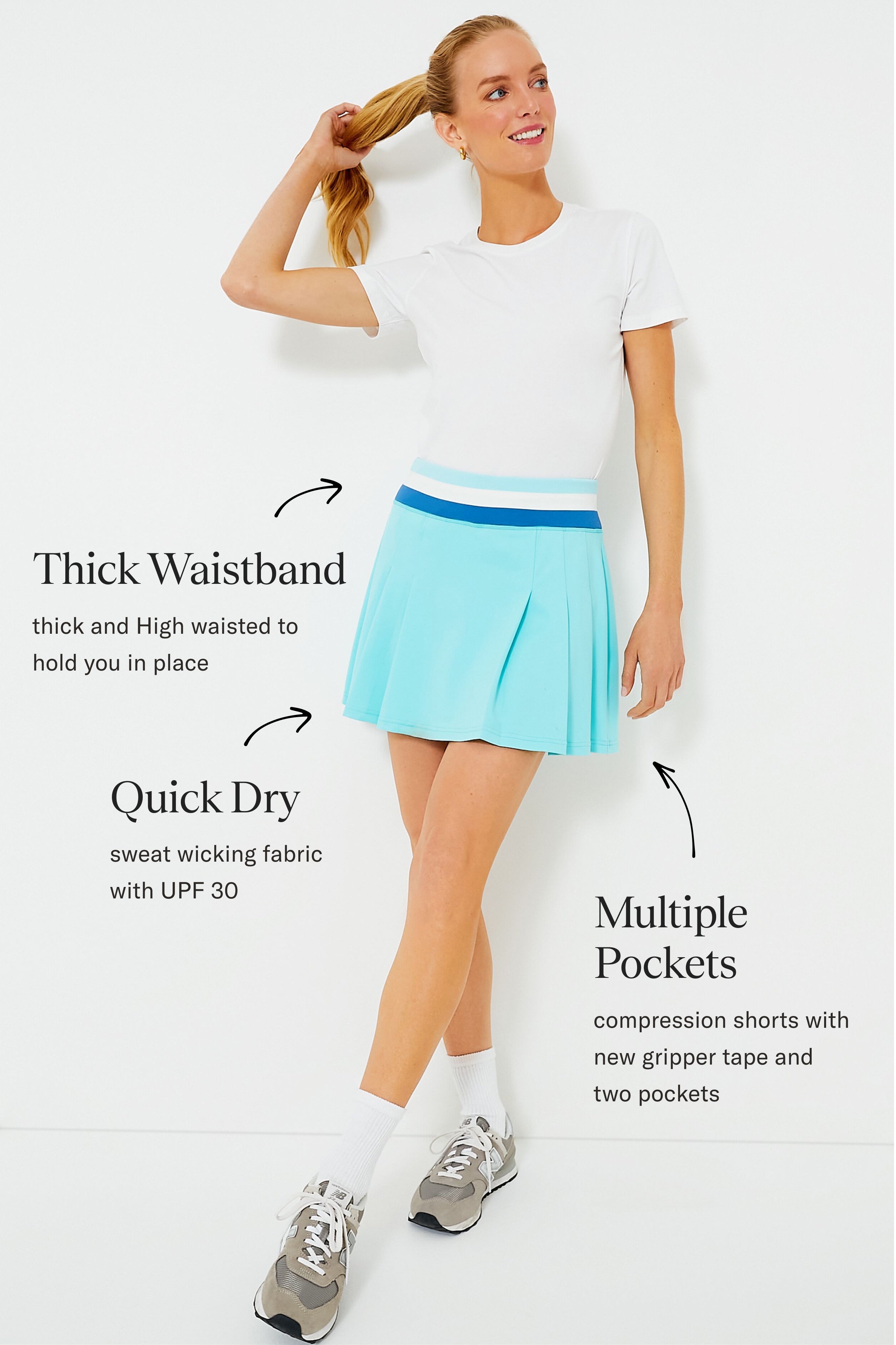 Lisbon Blue 15 Inch Lydia Skirt