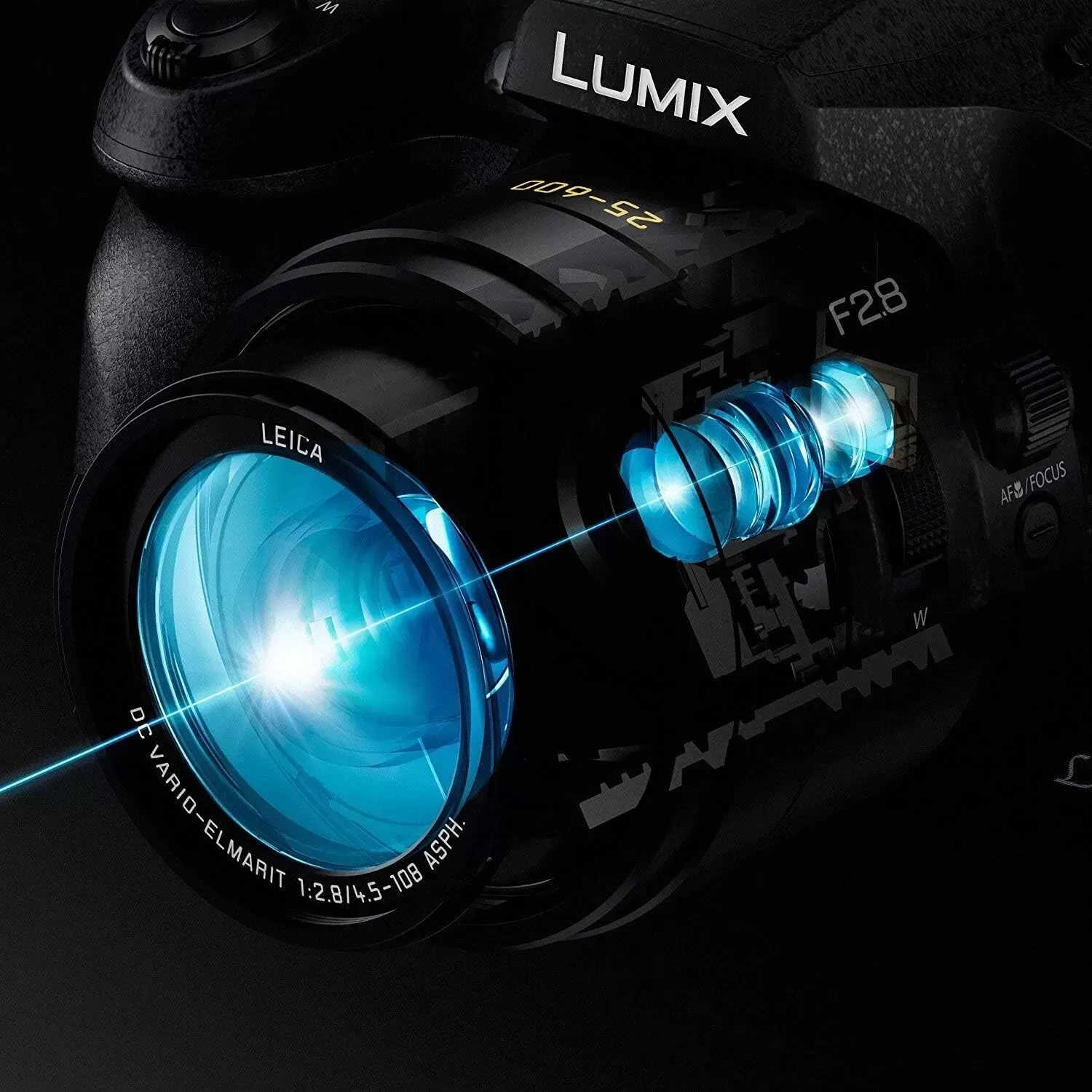 FZ300 Long Zoom Digital Camera Features 12.1 Megapixel, 1/2.3-Inch Sensor, 4K Video, WiFi, Splash & Dustproof Camera Body, LEICA DC 24X F2.8 Zoom Lens - DMC-FZ300K