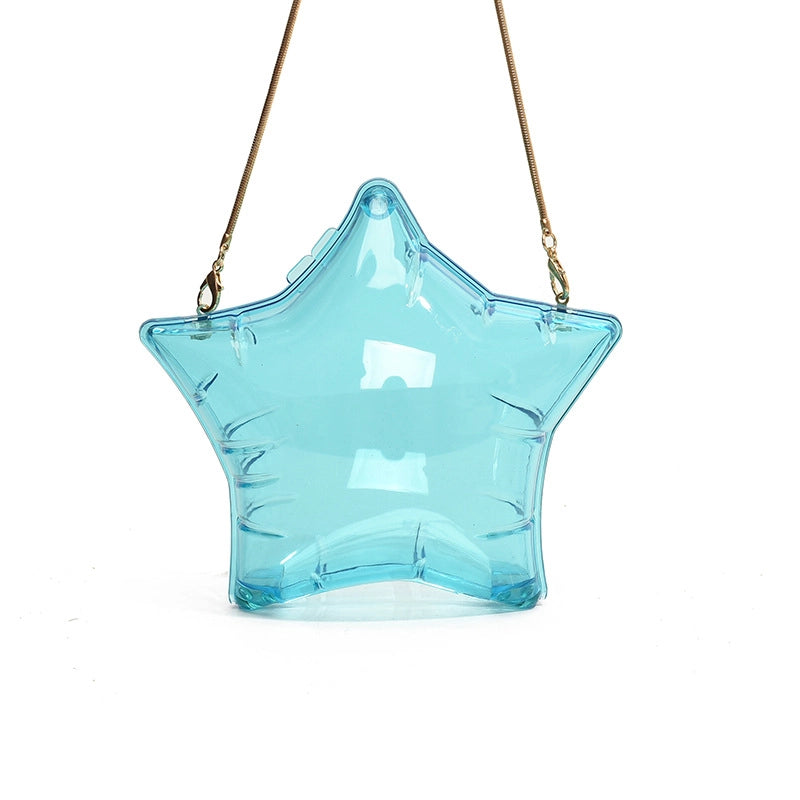 Women's PVC Solid Color Streetwear Lock Clasp Shoulder Bag