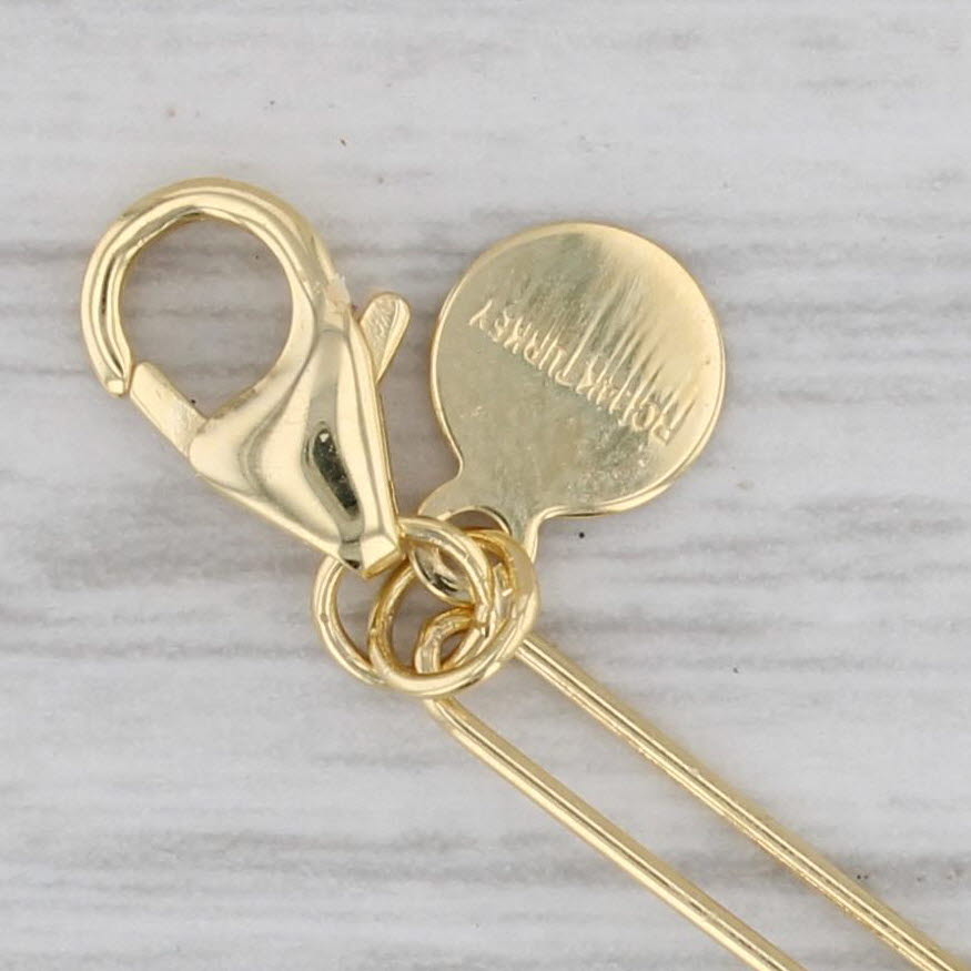 New Petite Paper Clip Chain Necklace 14k Yellow Gold 18 2.8mm