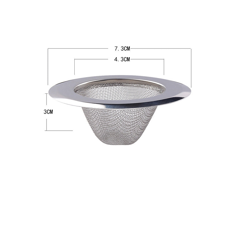 Kitchen Filter Drain Net Sink 304 Stainless Steel Filter Sink Garbage Artifact Sewer Drain Funnel