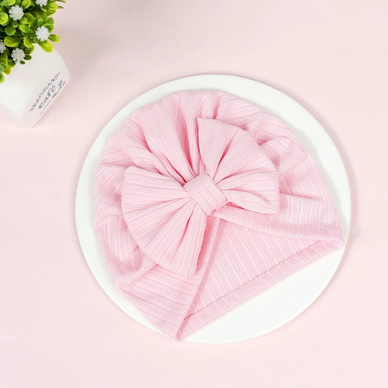 Baby Girl's Baby Boy's Minimalist Solid Color Jacquard Baby Hat