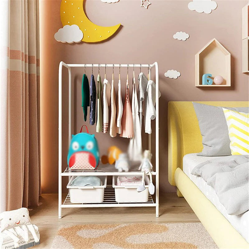 Floor Wardrobe Rack. Multifunction Clothing Display Stand