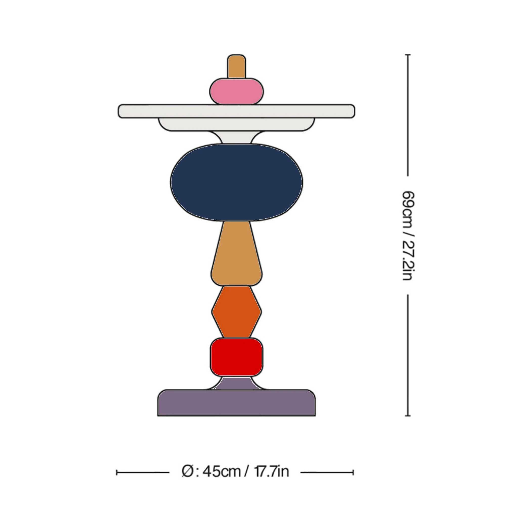 Tradition MH1 Shuffle side table . Array