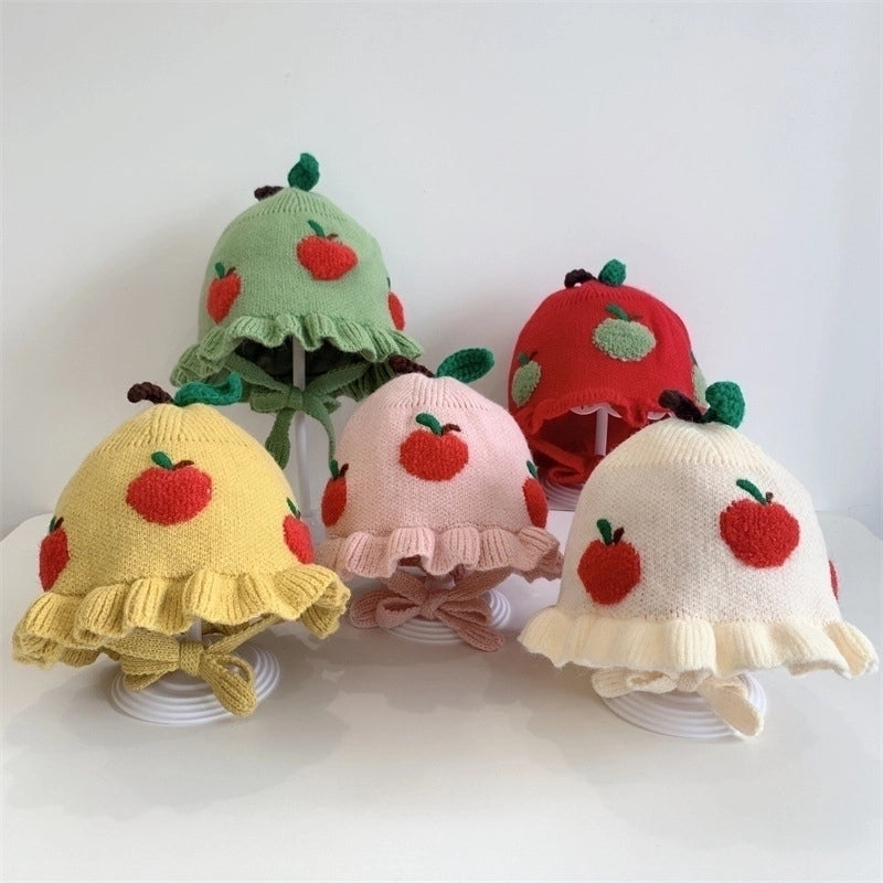 Girl's Cartoon Style Sweet Minimalist Fruit Bucket Hat