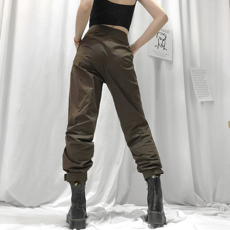 Ulzzang brown pant KF81893