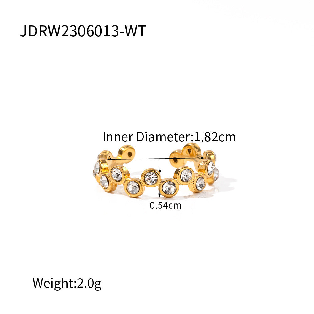 Stainless Steel Line Ring Titanium Steel Jewelry Niche Design Ring Ring