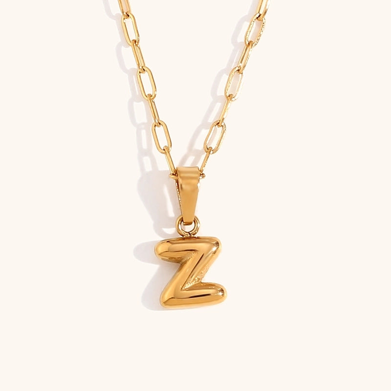 Minimalist Commute Letter Stainless Steel Titanium Steel Plating Gold Plated Pendant Necklace
