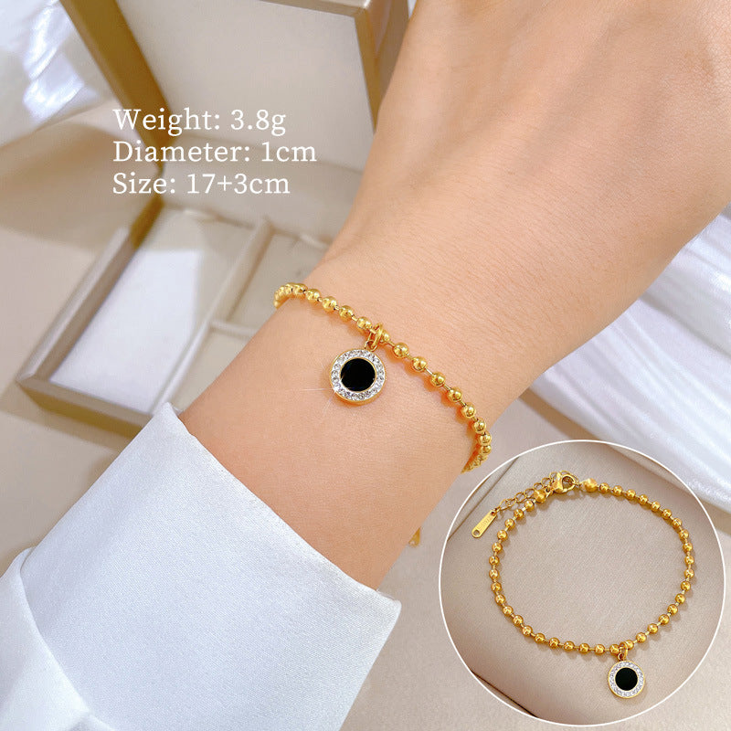 Fashion Chamfered Cube Geometric Titanium Steel Electroplating Necklaces