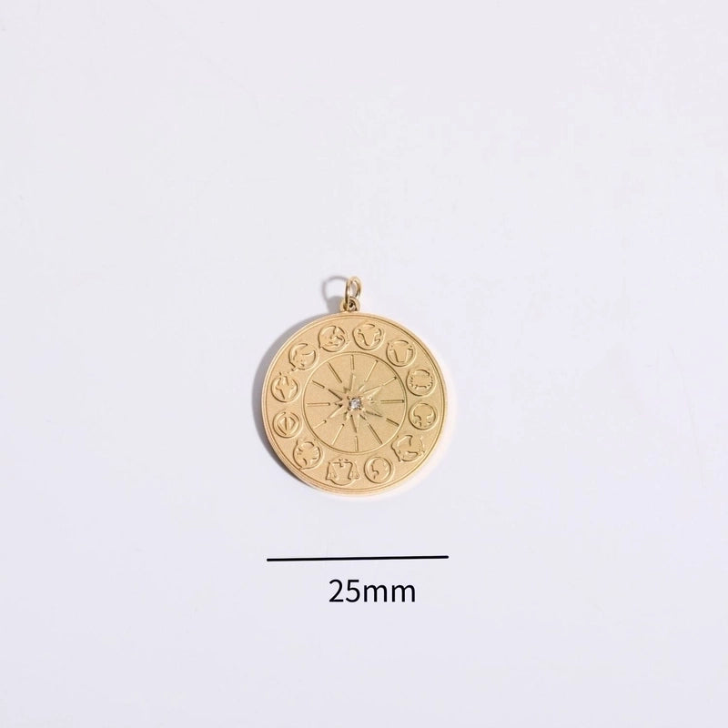 Casual Basic Classic Style Round Devil's Eye Square 304 Stainless Steel Rhinestones Zircon 18K Gold Plated Inlay
