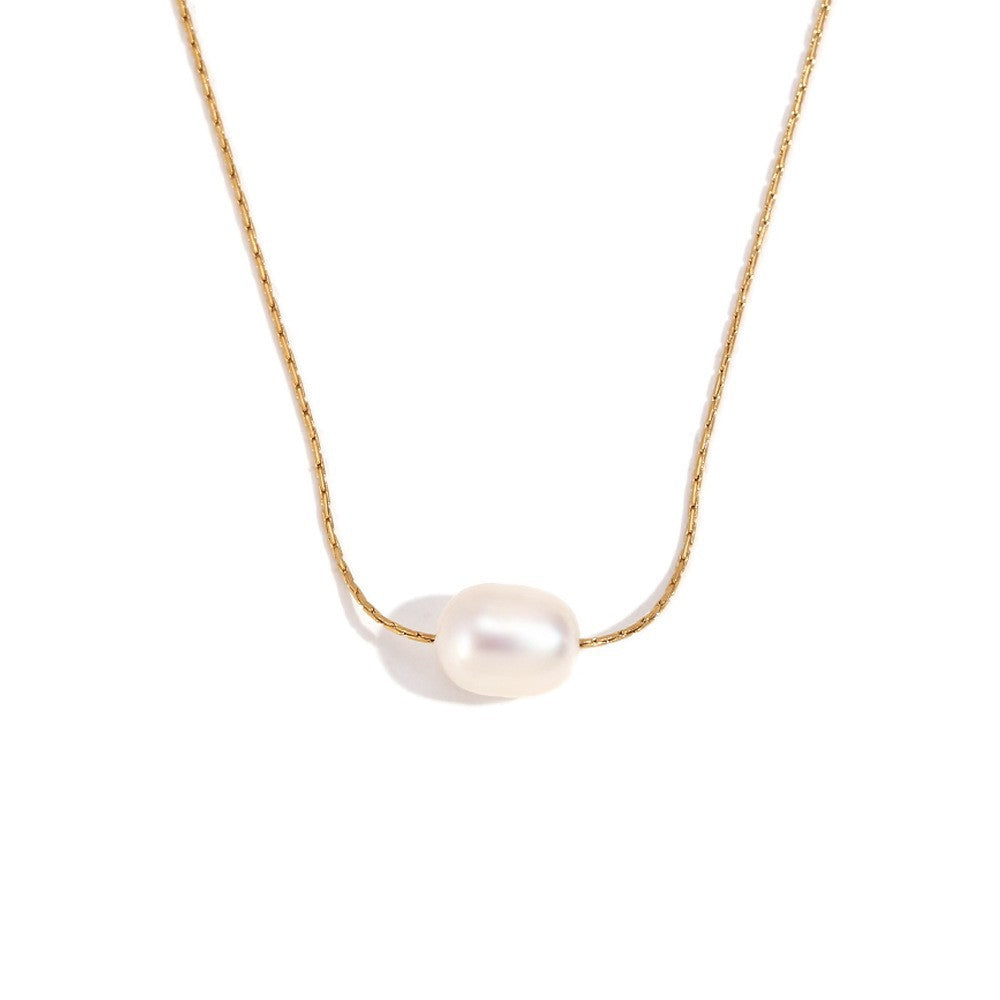 Fashion Circle Geometric Stainless Steel Electroplating Necklaces