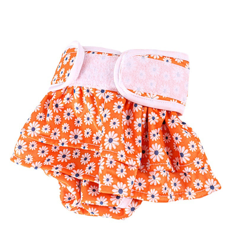 Reusable Printed Dog Cat Diaper Pants