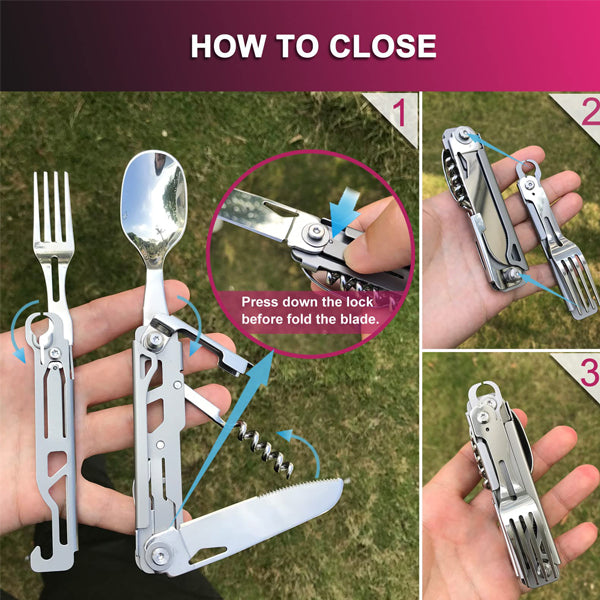 5 in 1 Multifunctional Camping Utensil Set