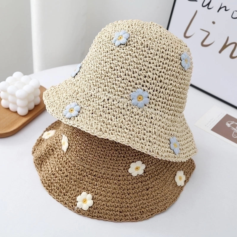 Women's Lady Flower Big Eaves Bucket Hat