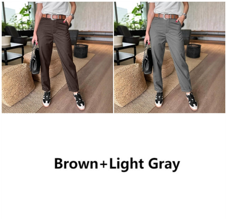 🍃Women's High Waist Casual Straight Blazer Pants