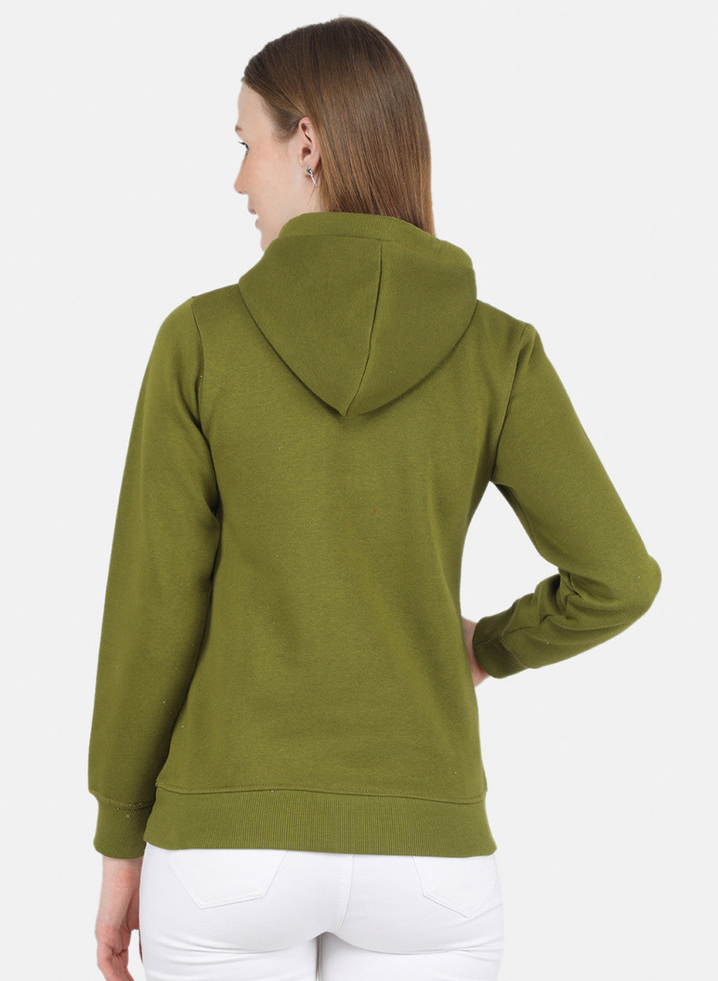 Women Green Printed Sweatshirt