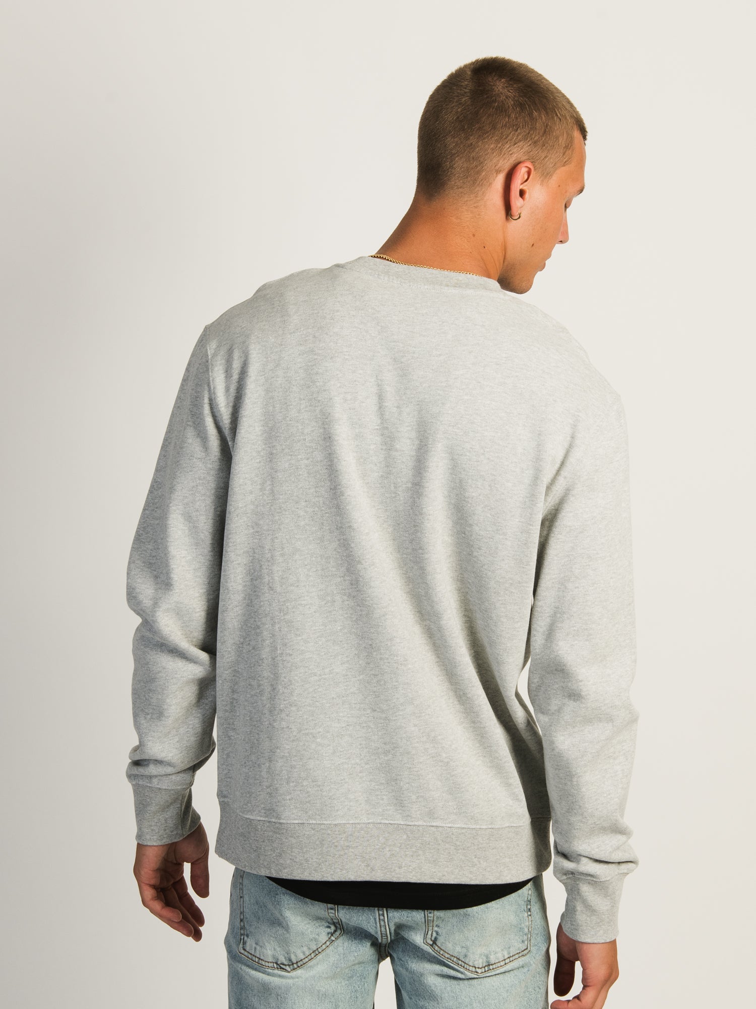 KOLBY PARKER VINTAGE WASH CREW - HEATHER GREY