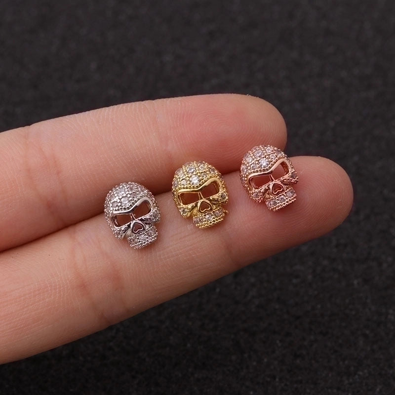 Ear Cartilage Rings & Studs Ethnic Style Cartoon Character 316L Stainless Steel  Copper Zircon
