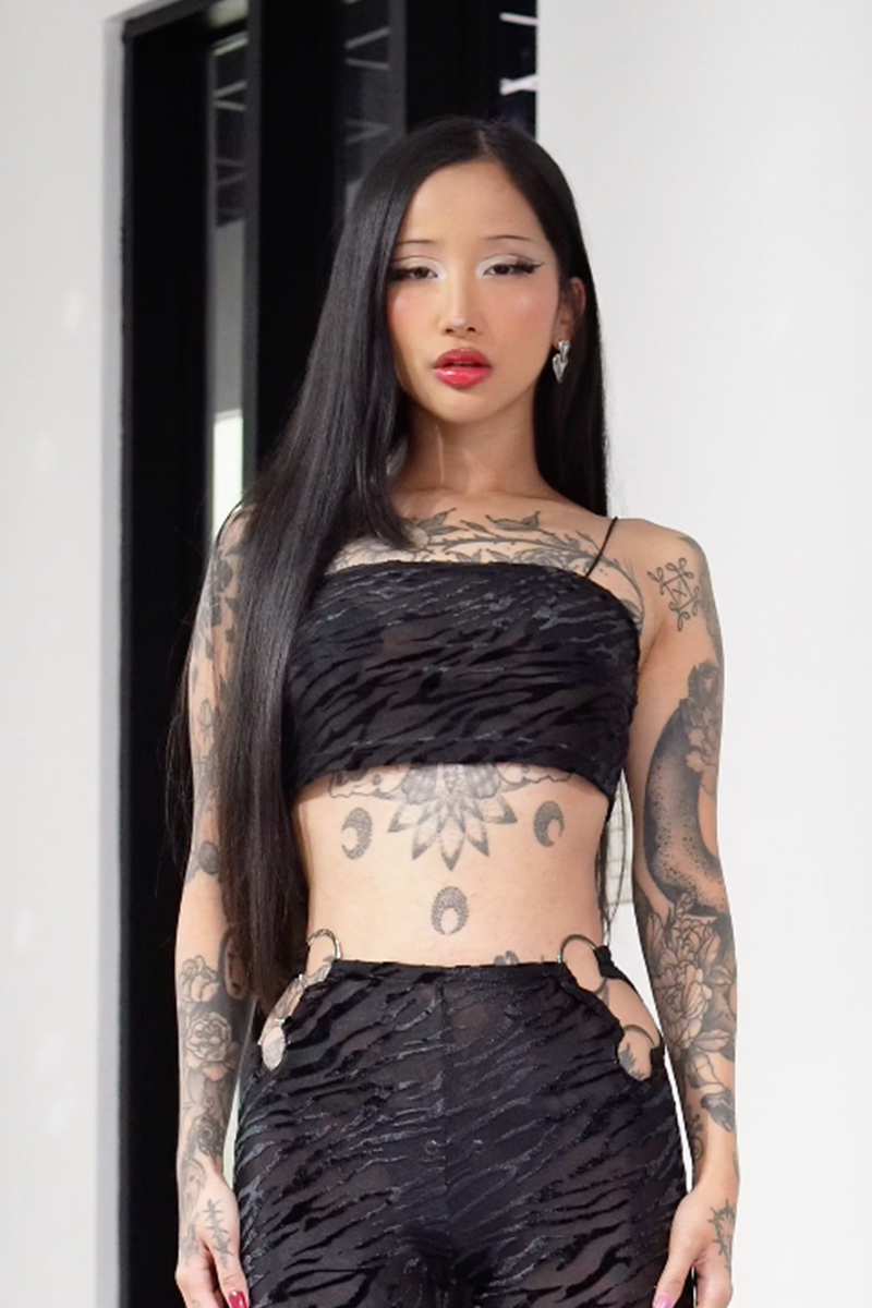 Black Sun Exclusive-Zebra Crop Top