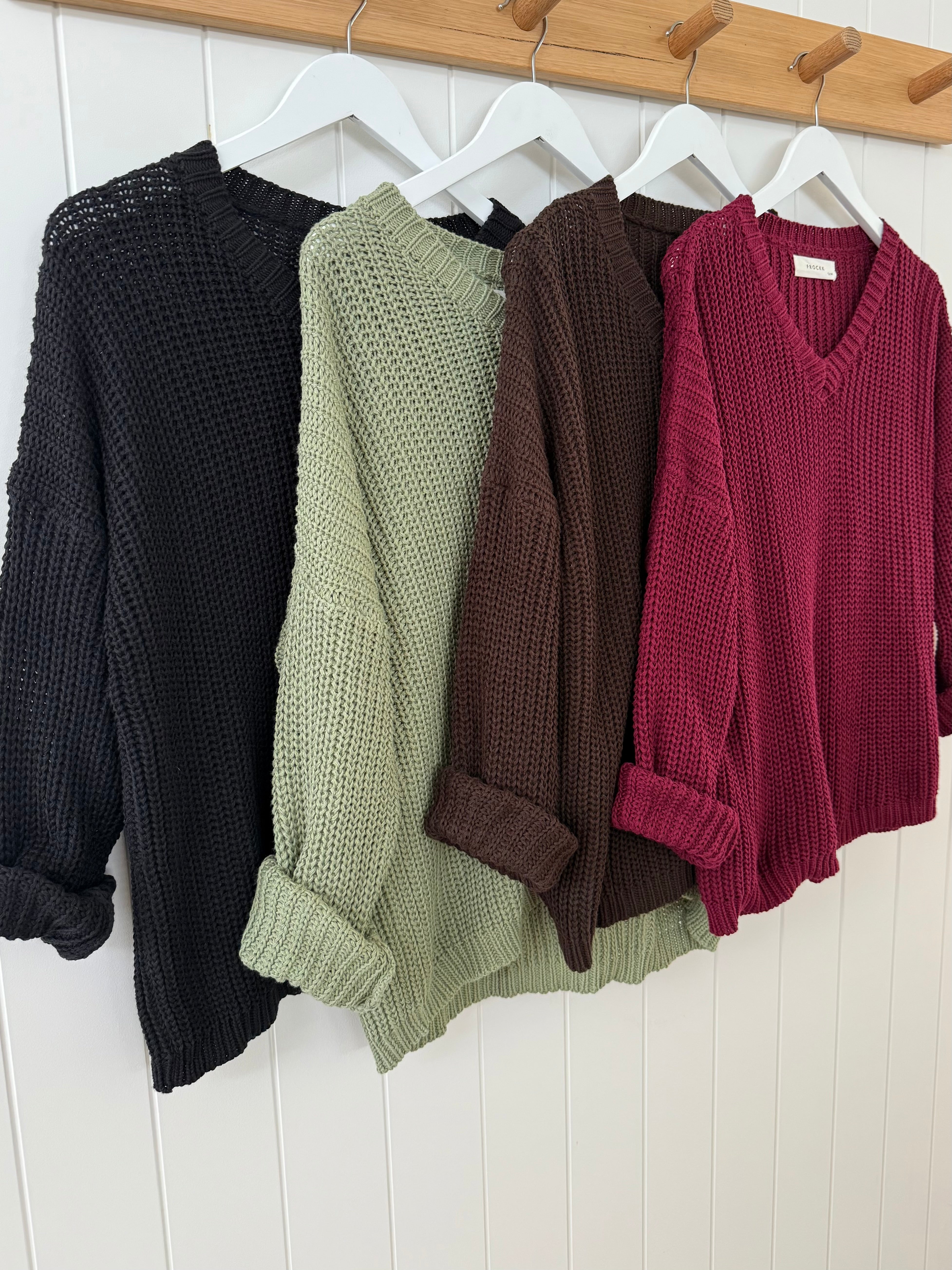 jasper cotton knit - black