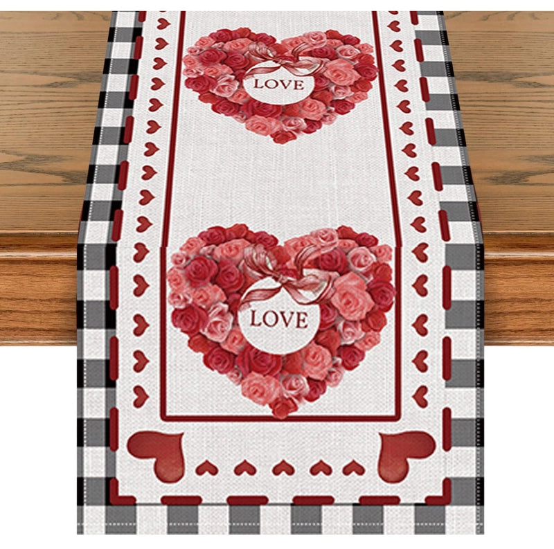 Valentine'S Day Casual Elegant Minimalist Letter Heart Shape Polyester Tablecloths