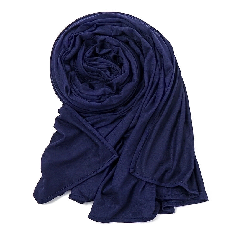 Women's Ethnic Style Solid Color Modal Hijab