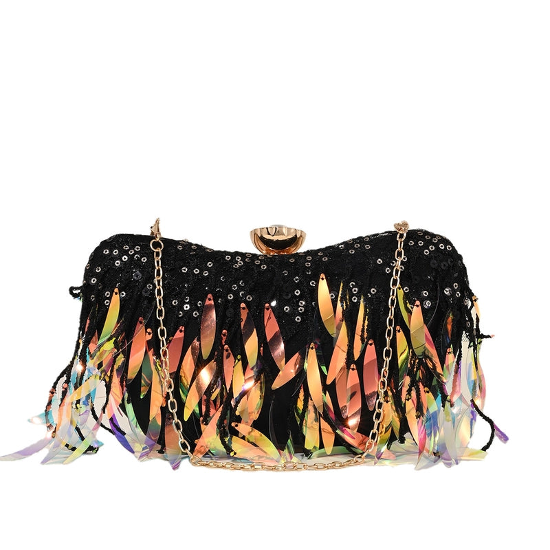 Polyester Geometric Sequins Rhinestone Square Evening Bags