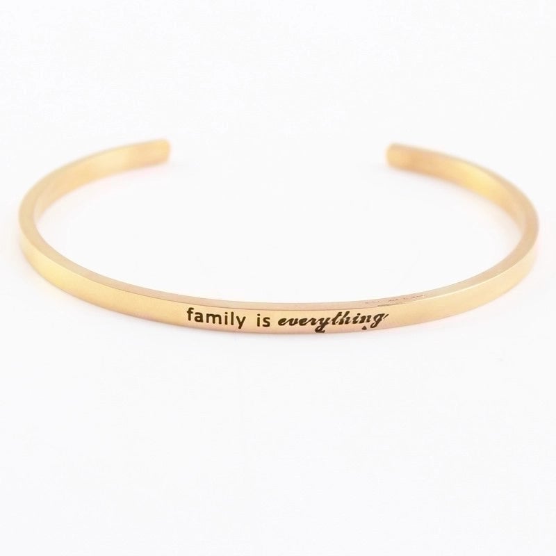2 Pieces Casual Minimalist Letter 304 Stainless Steel Stainless Steel Bracelets In Bulk