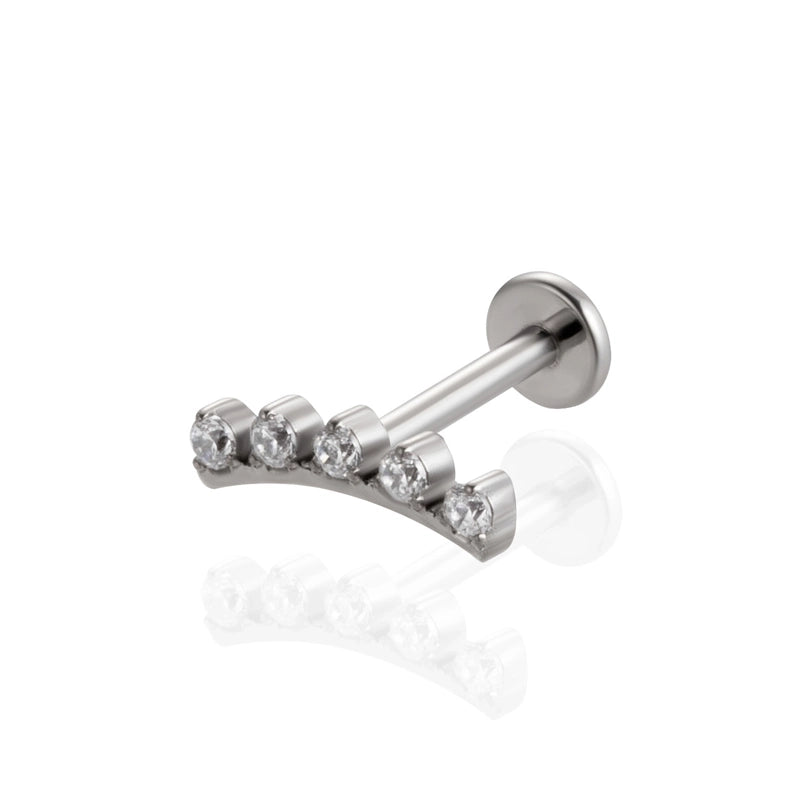 1 Piece Ear Cartilage Rings & Studs IG Style Cool Style Geometric Water Droplets Pure Titanium Plating Inlay Zircon